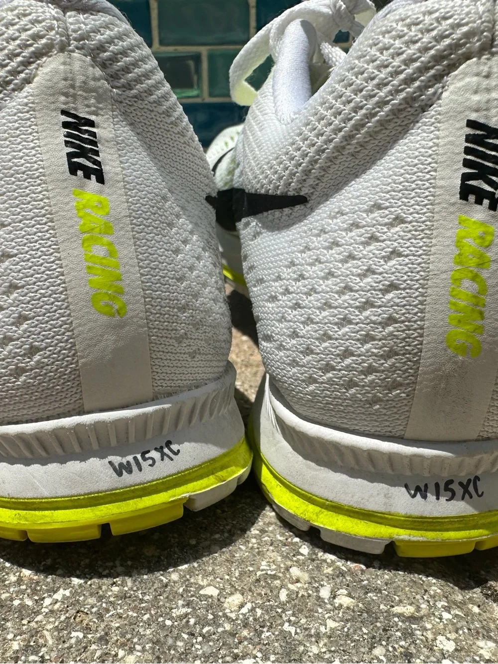 Nike Zoom Streak 6 Women’s Running Shoes (White/Black-Volt)